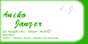 aniko janzer business card